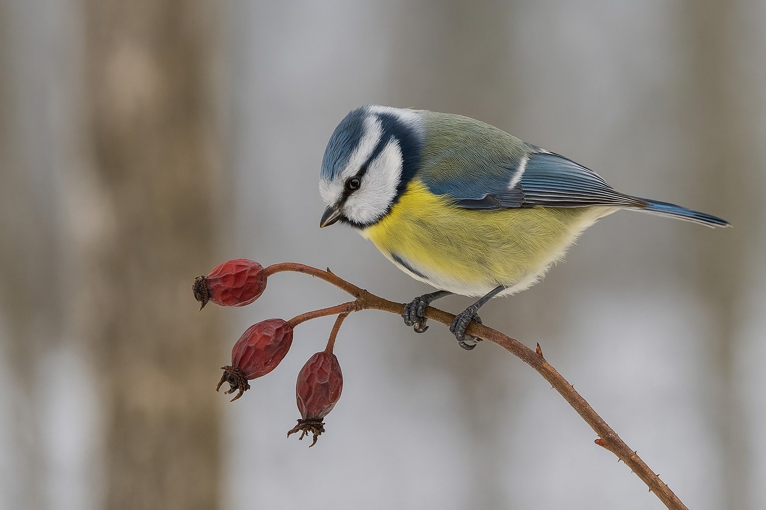 Blaumeise Gesänge und Rufe