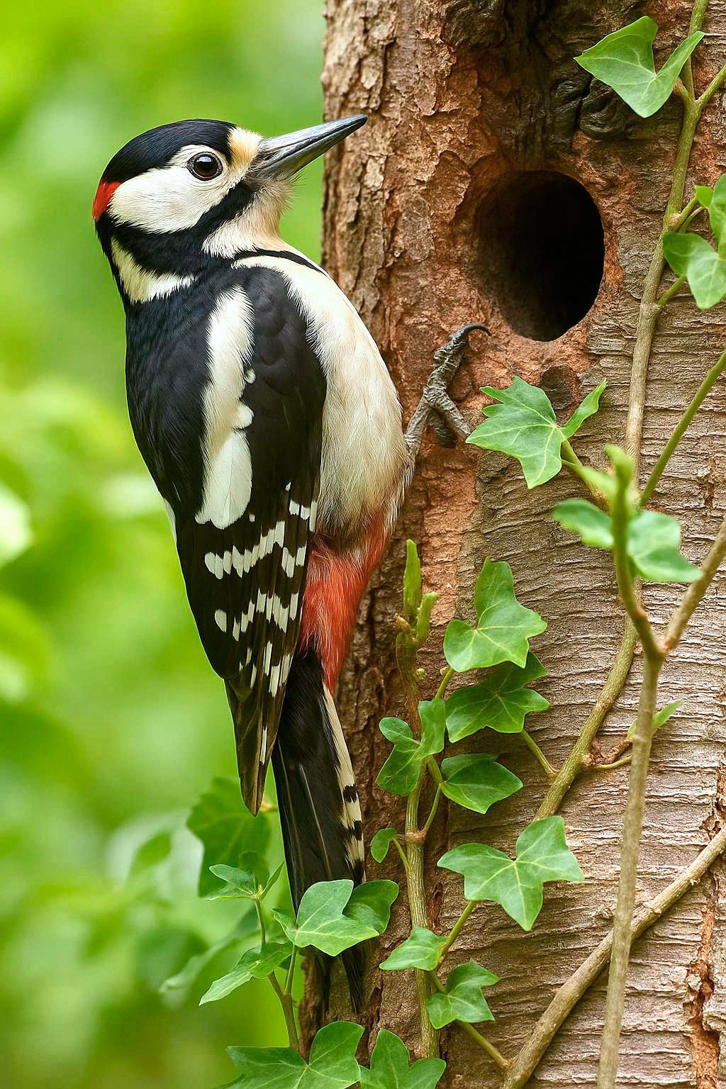 Buntspecht Gesänge und Rufe